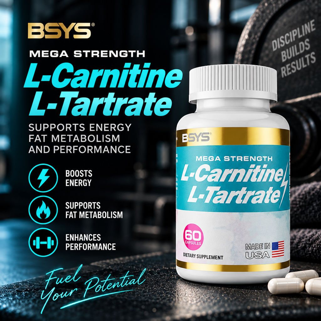 L-Carnitine L-Tartrate 500 mg — 60 Capsules