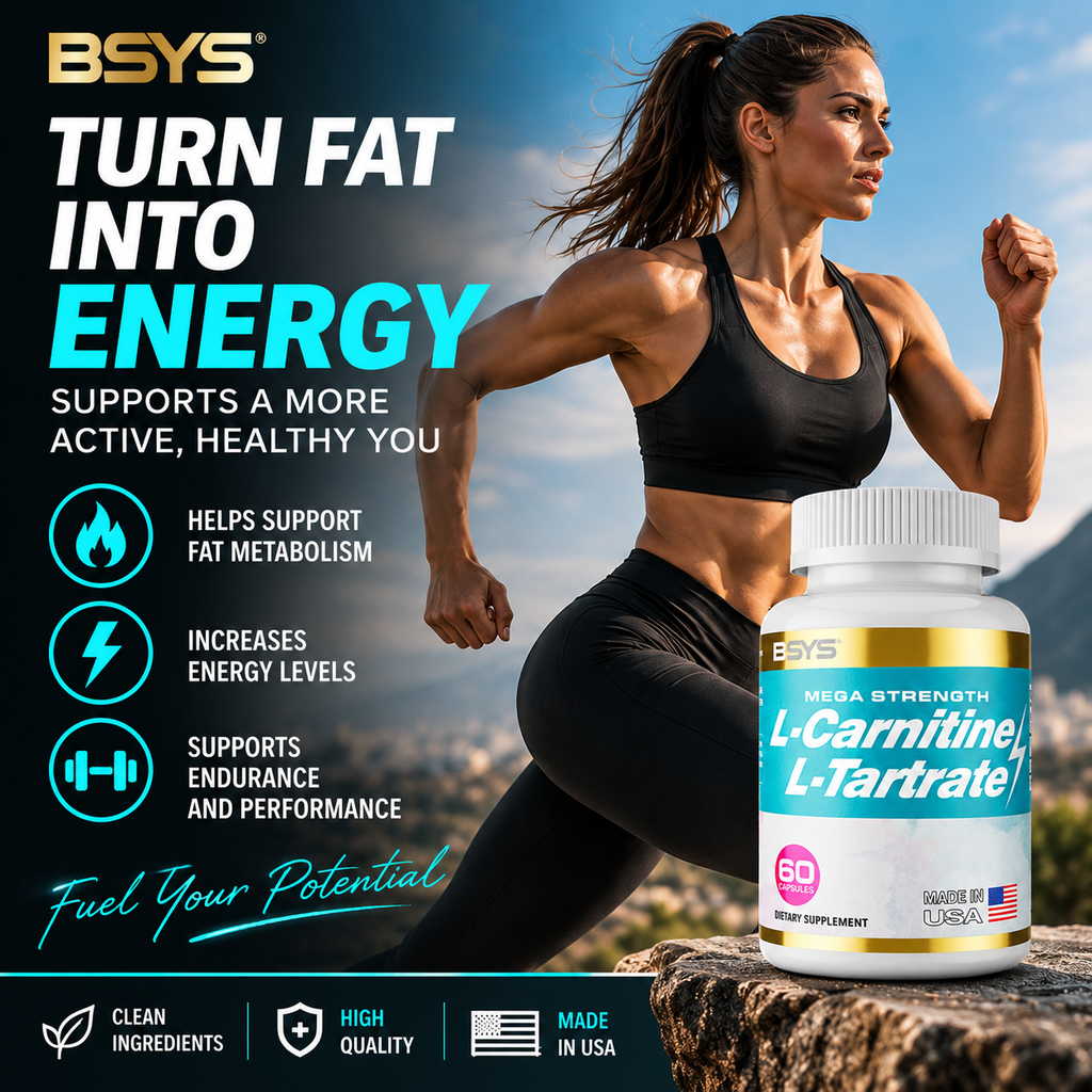 L-Carnitine L-Tartrate 500 mg — 60 Capsules