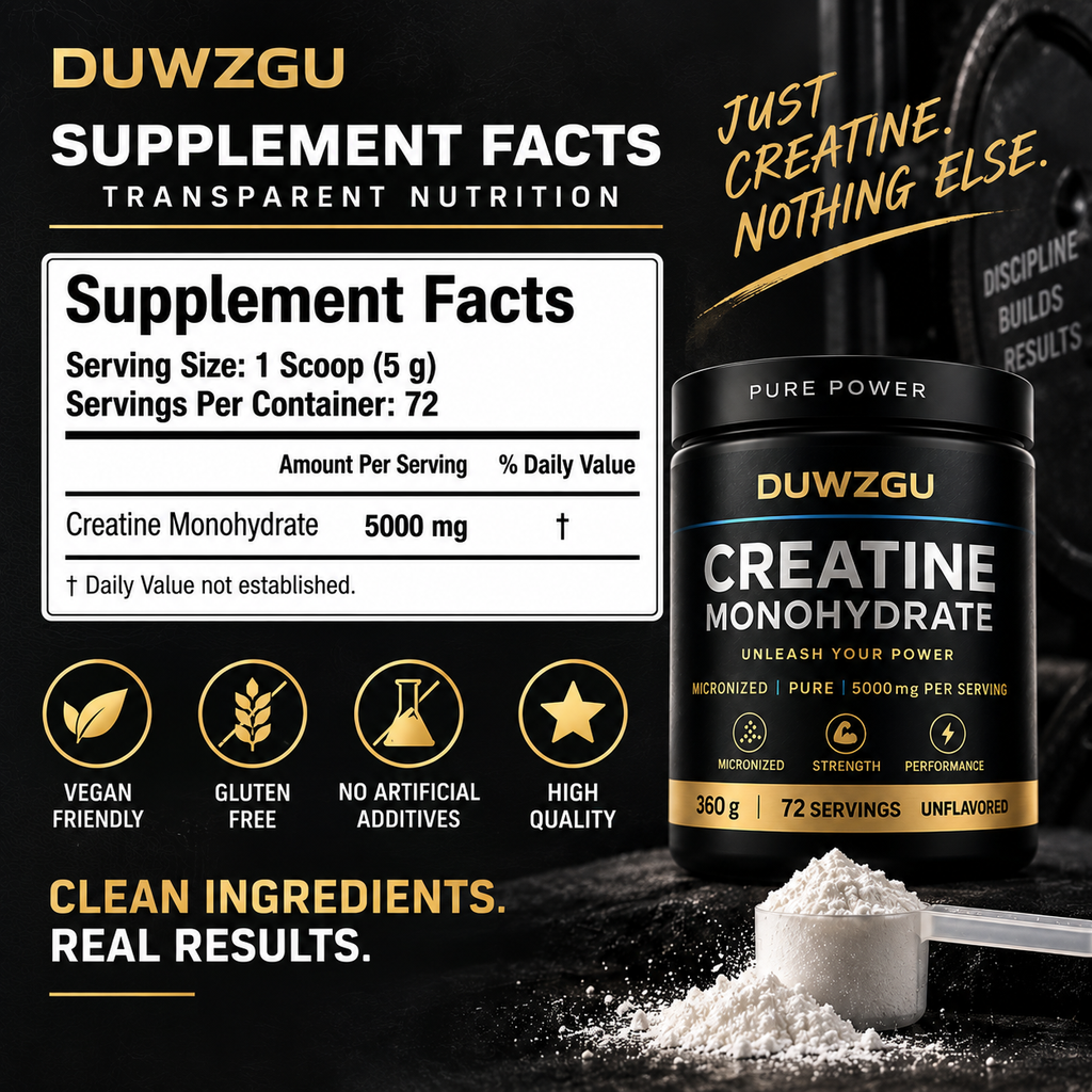 Micronized Creatine Monohydrate Powder — 5,000 mg | 72 Servings