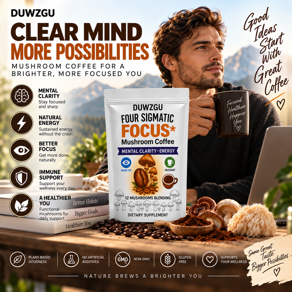 Focus Mushroom Coffee — 12 Mushroom Blend | 180 g