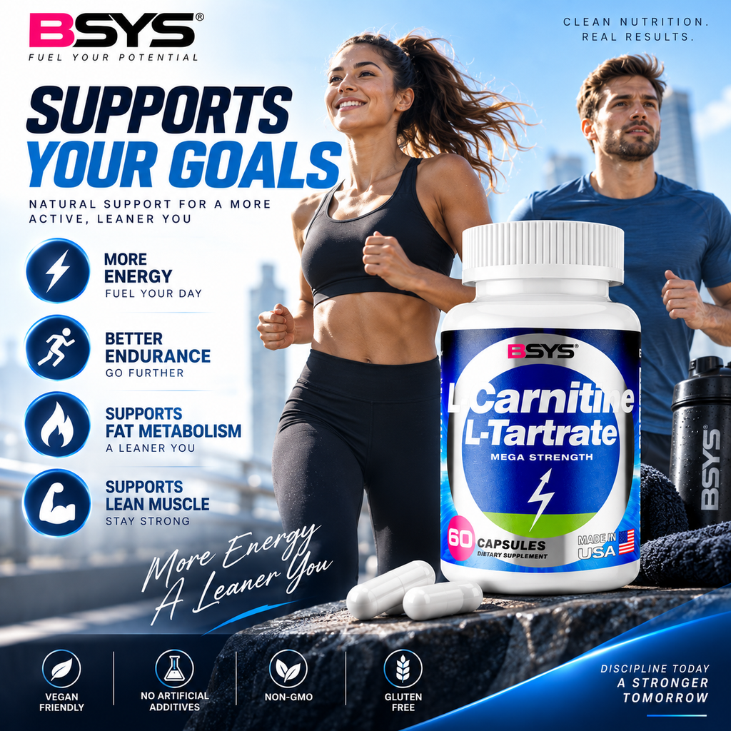 L-Carnitine L-Tartrate 500 mg — 60 Capsules
