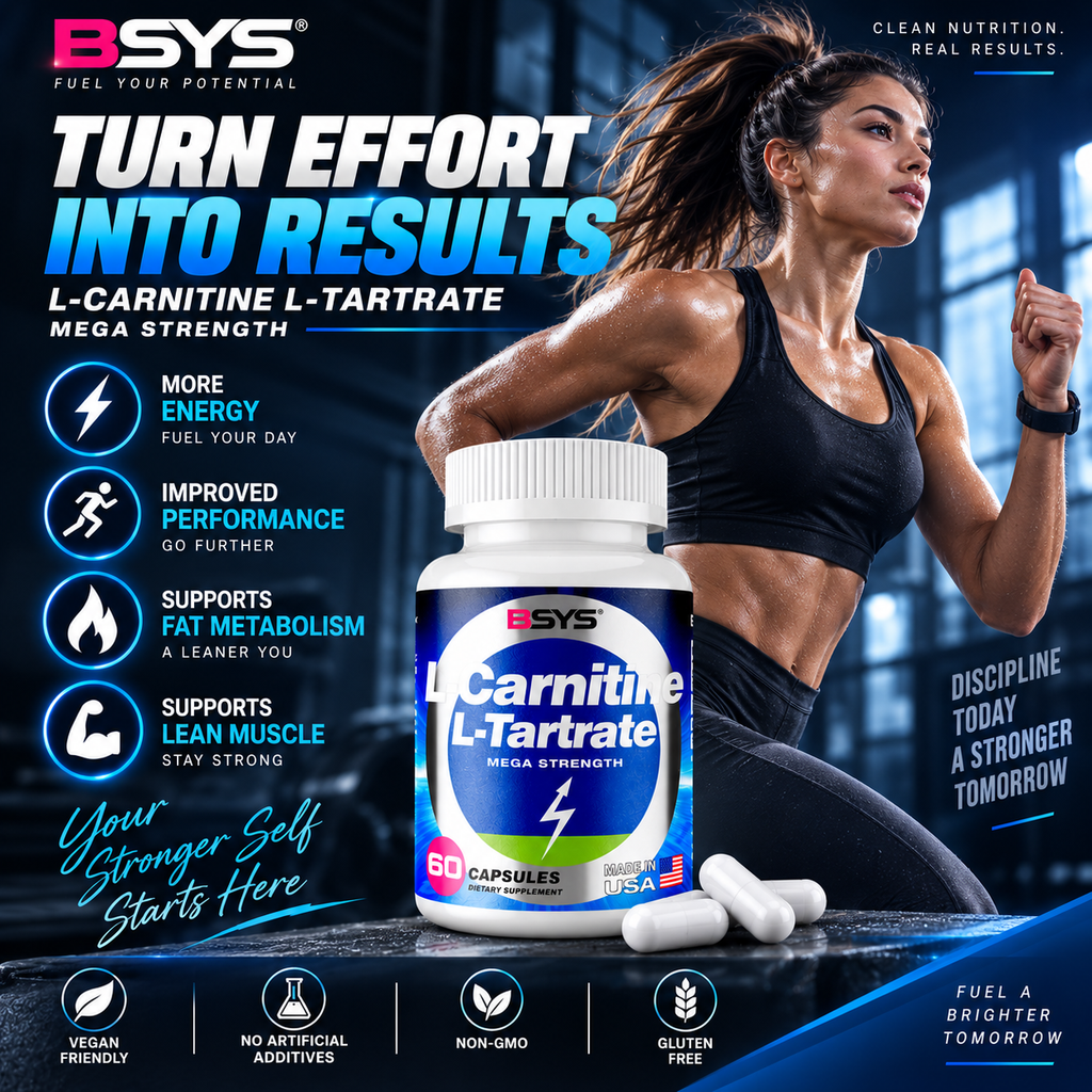 L-Carnitine L-Tartrate 500 mg — 60 Capsules