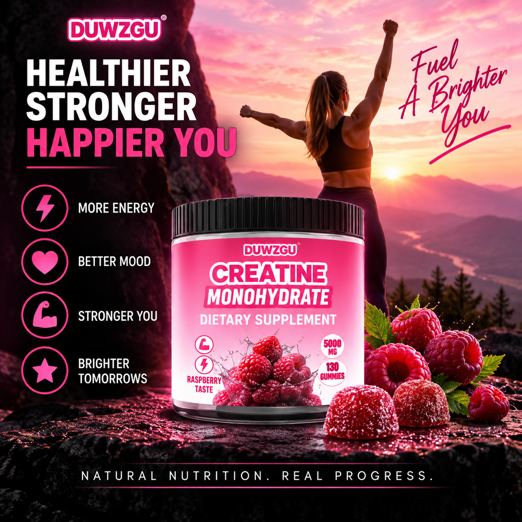 Creatine Monohydrate Gummies — 5,000 mg | Raspberry | 130 Gummies