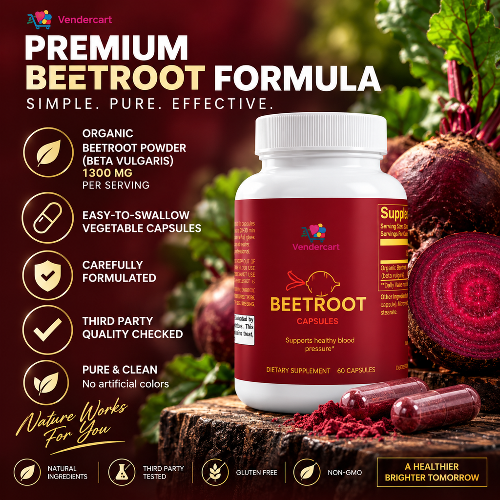 Beetroot Powder Natural Energy, Heart Health Antioxidant Support