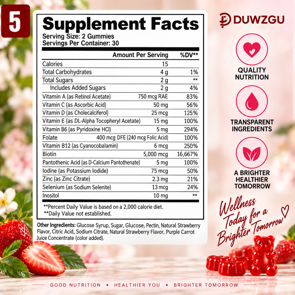 Women’s Breast Enhancement & Wellness Gummies – 60 Gummies