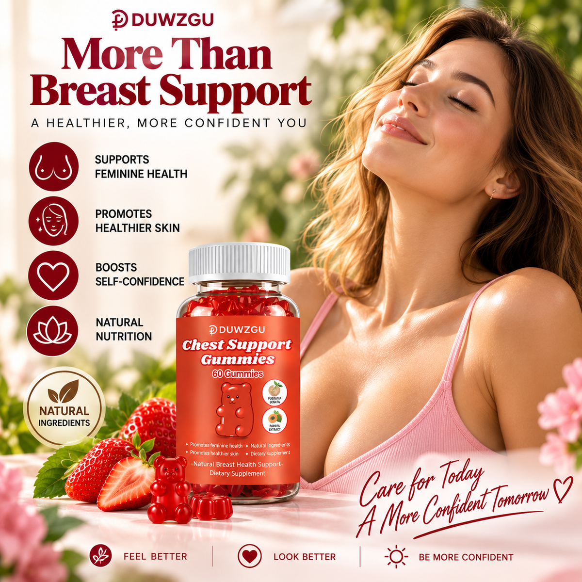 Women’s Breast Enhancement & Wellness Gummies – 60 Gummies