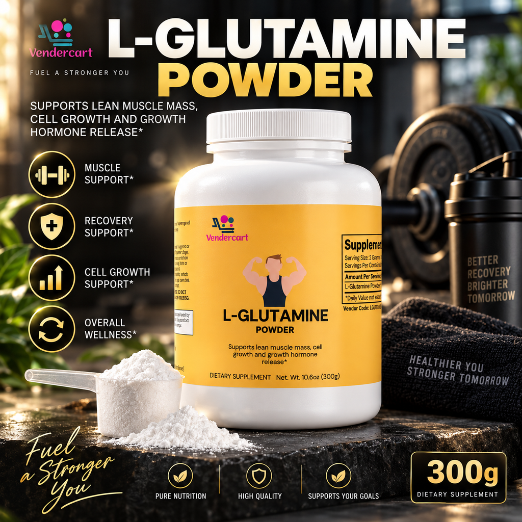 Pure L Glutamine Powder Muscle Recovery Gut Health Support