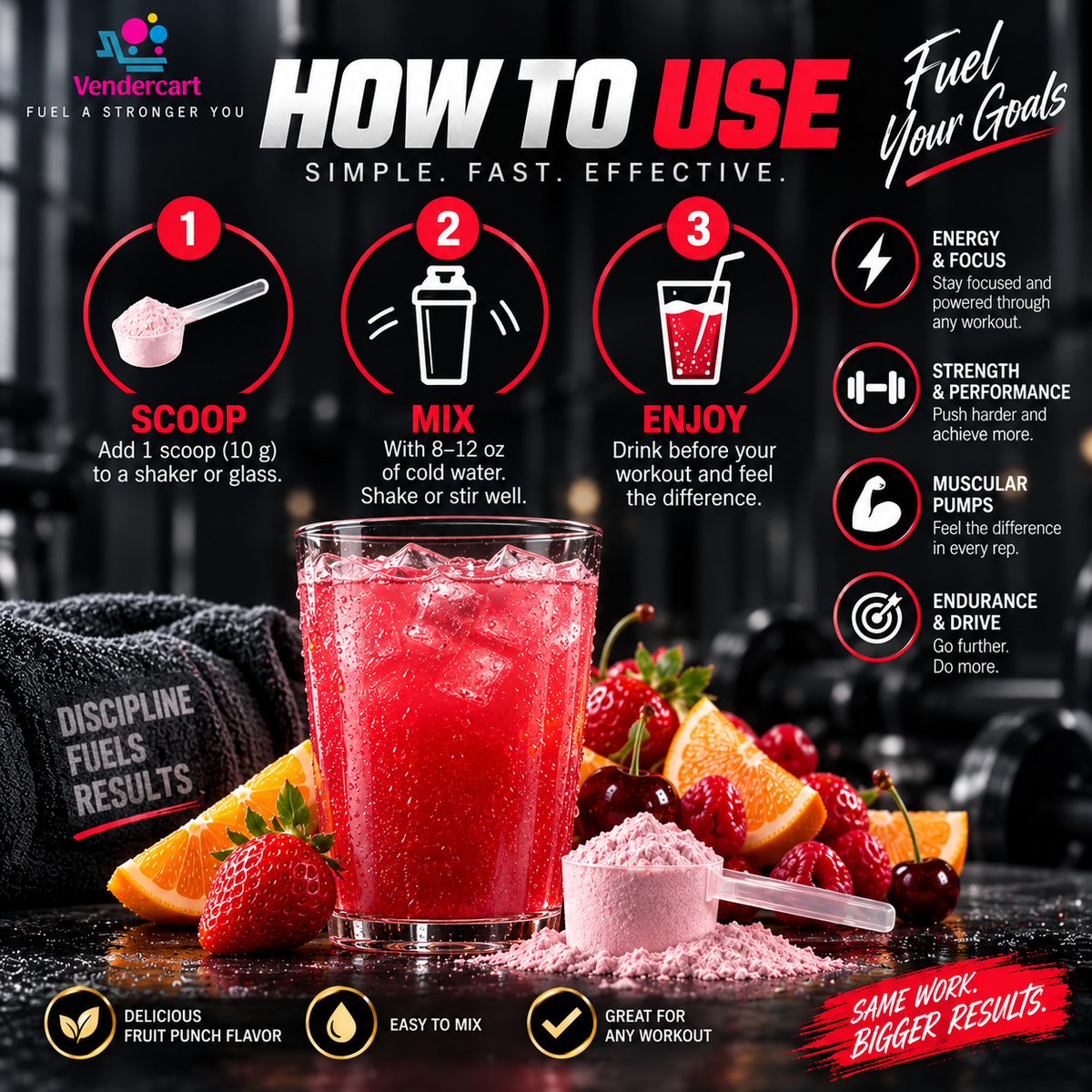 Nitric Shock Pre Workout Strength, Energy, Endurance, And Mental Focus Booster