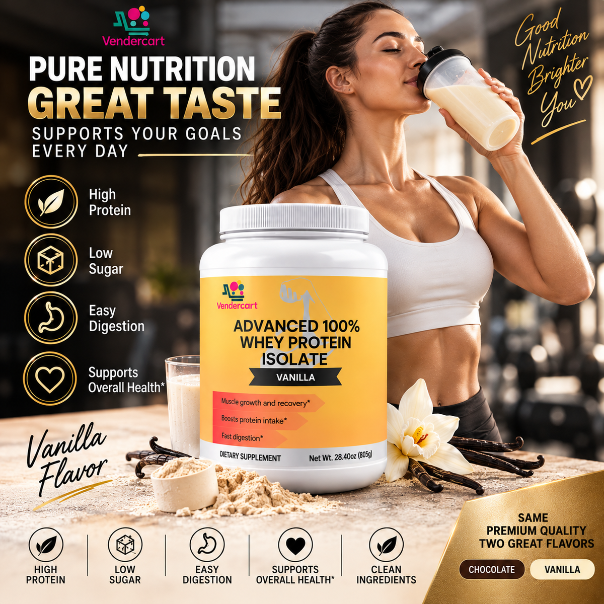 Advanced Whey Protein Isolate 29.6 OZ