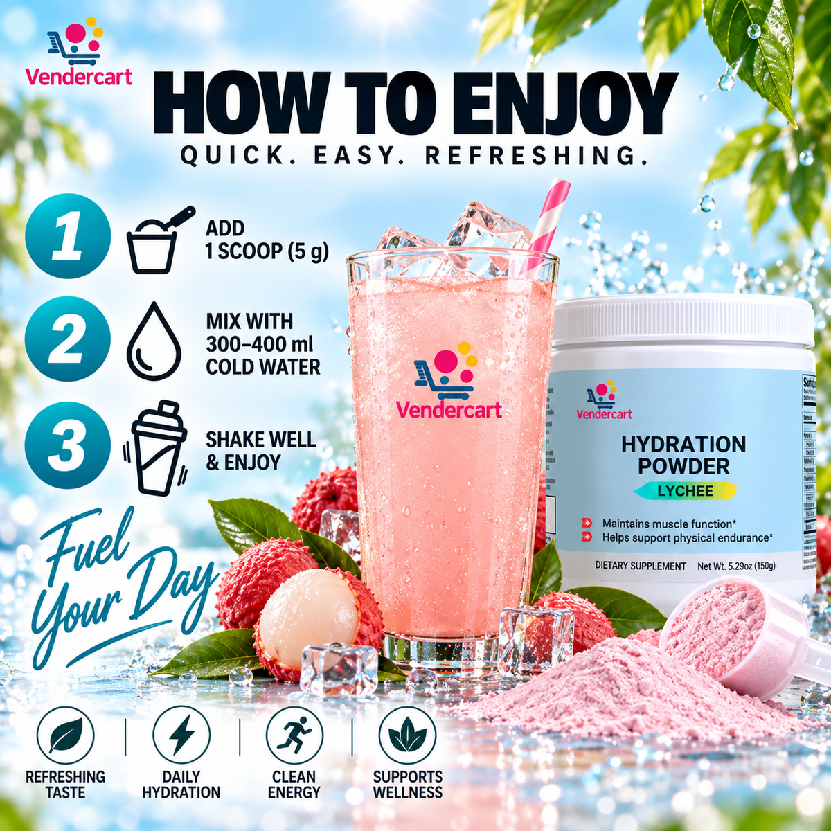 HYDRATION POWDER LYCHEE