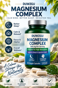 Magnesium Complex with Glycinate, Malate & L-Theanine – 300mg – 90 Veggie Capsules