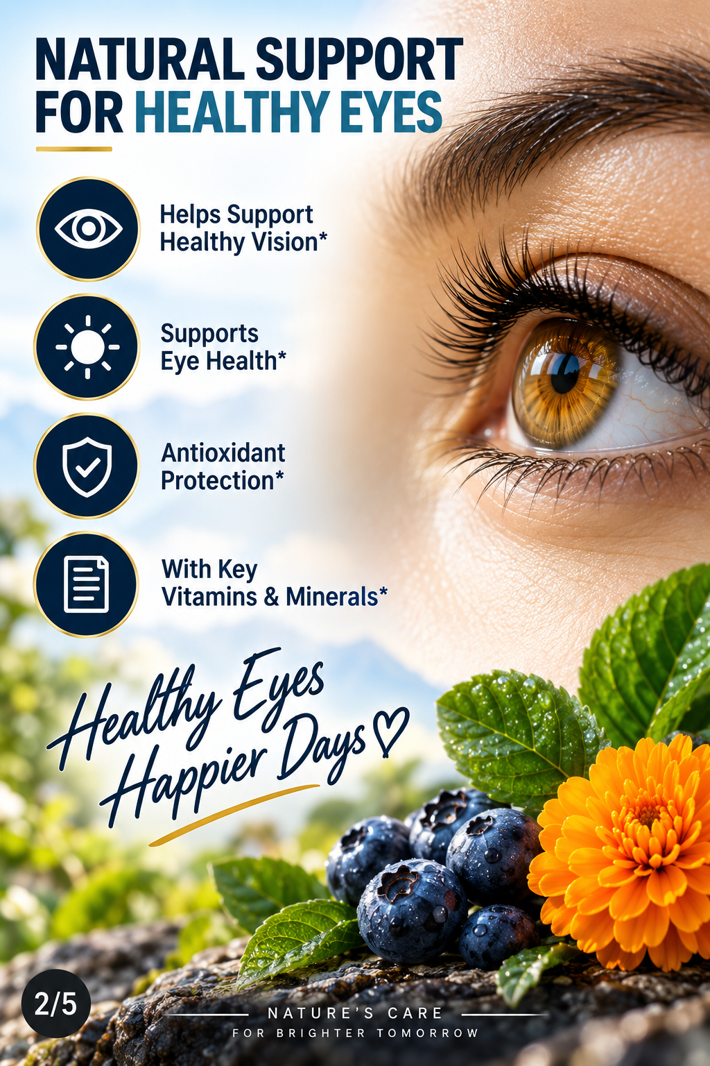 Vendercart Vision Support Supplement Eye Health, Visual Clarity, And Night Vision Boost