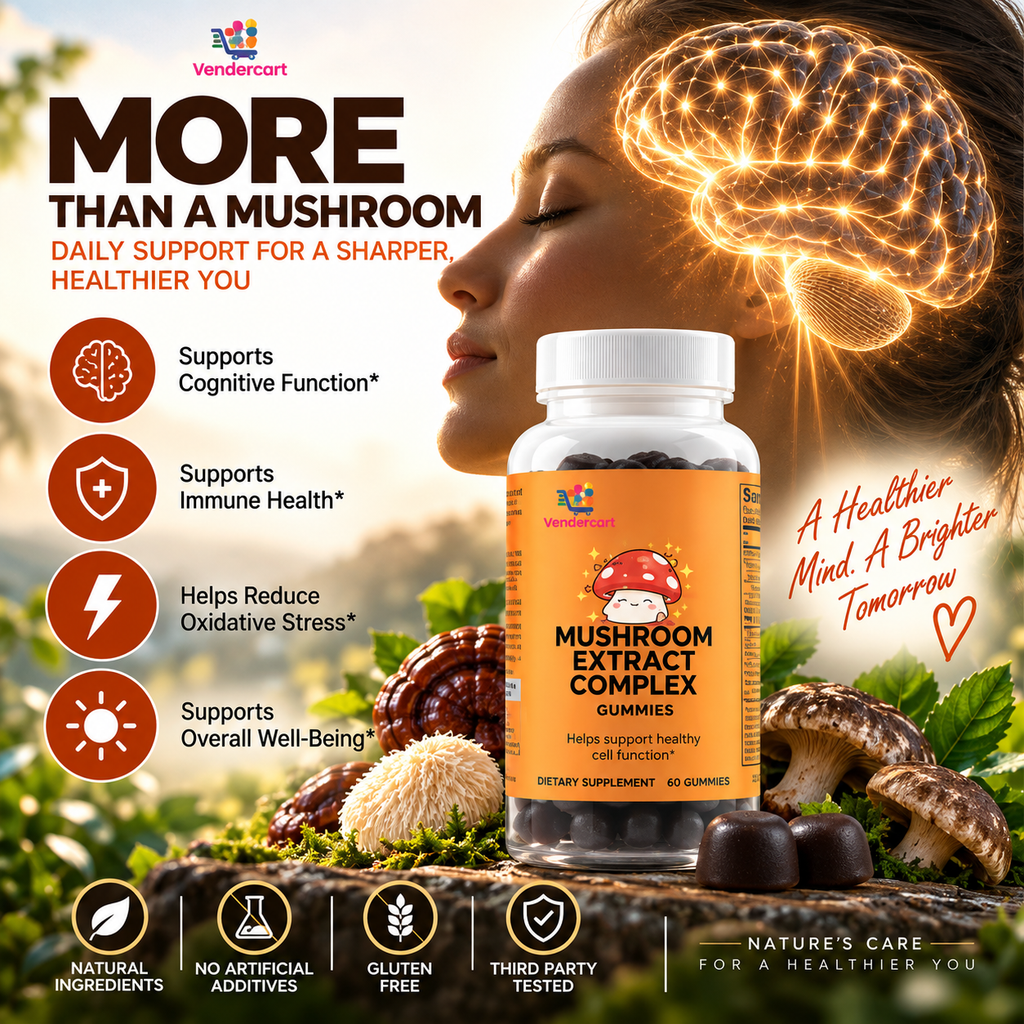 RASPBERRY MUSHROOM GUMMIES EXTRACT, 60 GUMMIES