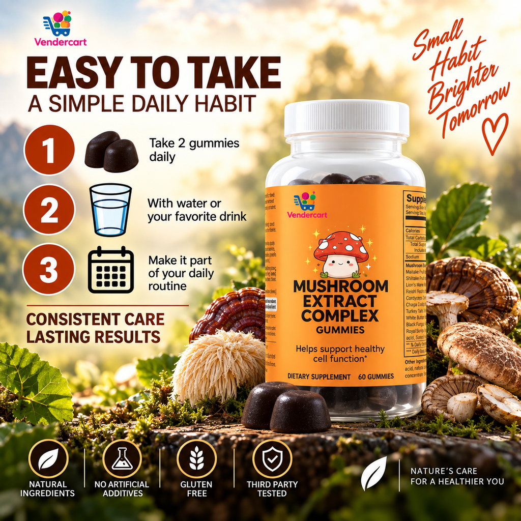 RASPBERRY MUSHROOM GUMMIES EXTRACT, 60 GUMMIES