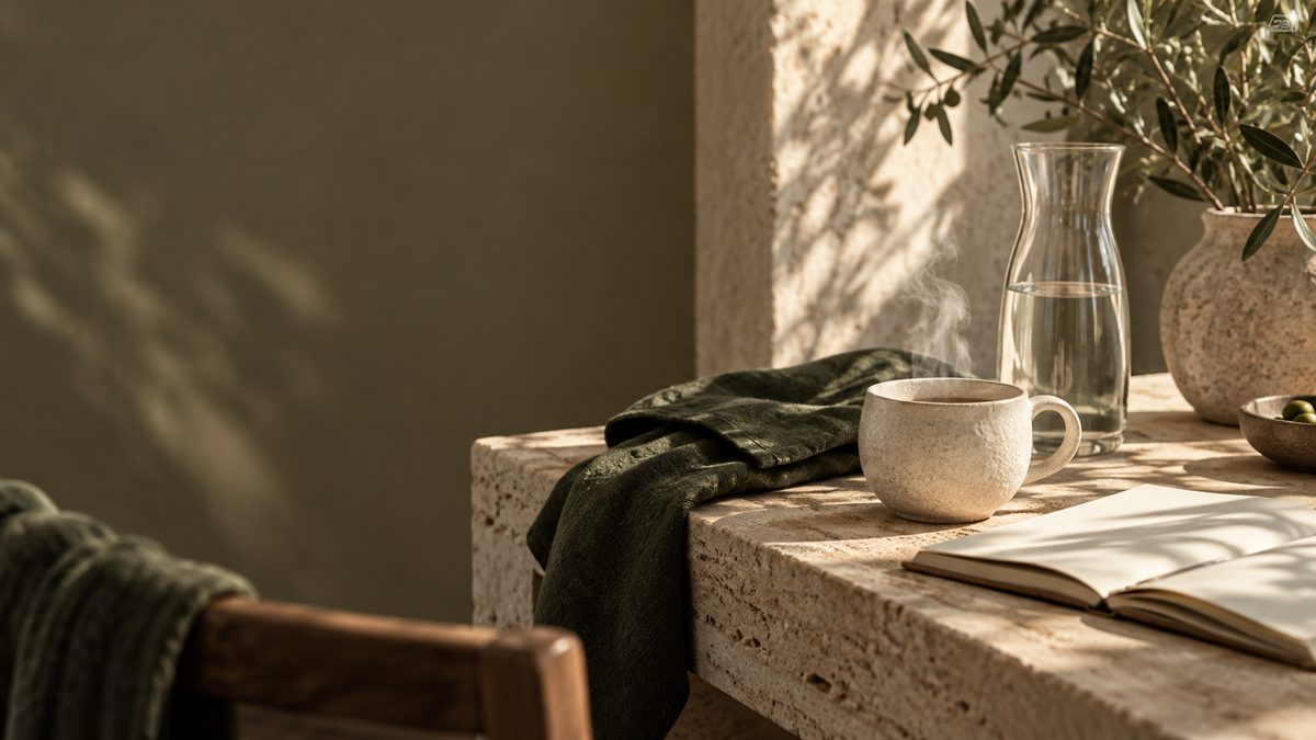 Tea, a journal and a moment of intention